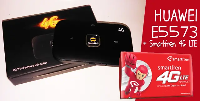 Apakah Smartfren 4G LTE Bisa Digunakan di Modem MiFi Huawei E5573? 2 Huawei E5573 + Smartfren 4G LTE
