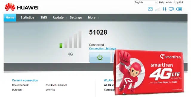 Apakah Smartfren 4G LTE Bisa Digunakan di Modem MiFi Huawei E5573? 4 Smartfren 4G LTE