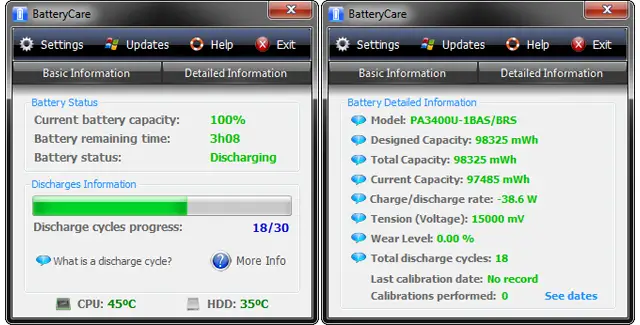 Tentang Wear Level, Cycle Baterai, Kalibrasi & BatteryCare 3 Baterry Care